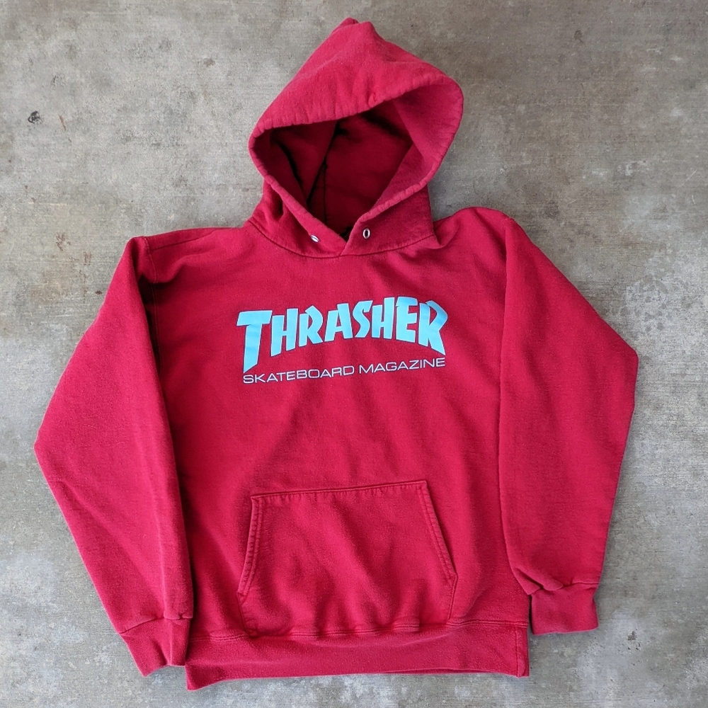 Thrasher Skateboard Magazine Red Hoodie